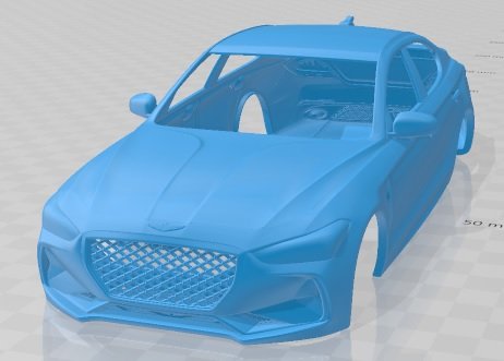genesis g70 2018 printable body car 3D प्रिंट मॉडल .c4d .max .obj .3ds .fbx .stl .blend 