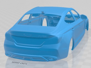 genesis g70 2018 printable body car 3D प्रिंट मॉडल