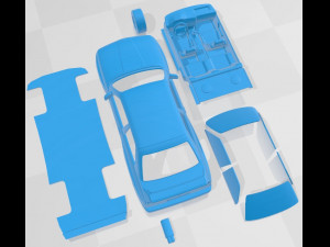 M3 e30 1985 printable car Modèles 3D en vedette