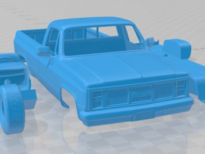 gmc sierra 1985 printable car 3Dプリントモデル
