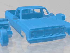 gmc sierra 1985 printable car 3D Print Model