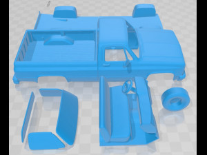 gmc sierra 1985 printable car 3Dプリントモデル