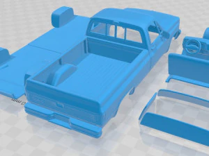 gmc sierra 1985 printable car 3D Print Model
