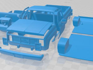 gmc sierra 1985 printable car 3D Print Model