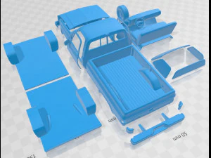 gmc sierra 1985 printable car 3D Print Model