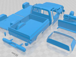 gmc sierra 1985 printable car 3D Print Model