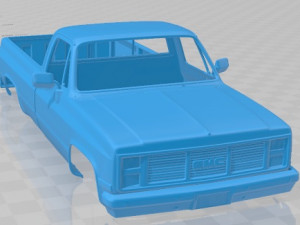 gmc sierra 1985 printable body car 3D प्रिंट मॉडल