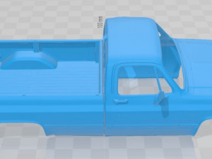 gmc sierra 1985 printable body car 3D प्रिंट मॉडल