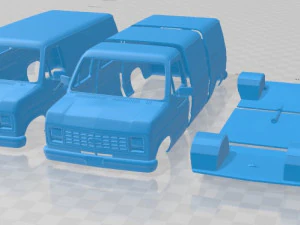 furgoneta imprimible econoline cargo 1986 serie e Modelo de impresión 3D