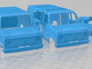 e series econoline cargo 1986 printable van 3D Print Model
