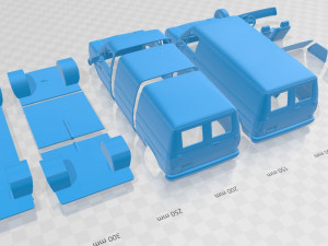 e series econoline cargo 1986 printable van Modelo de Impressão 3D