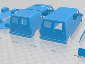 e series econoline cargo 1986 printable van Modelo de Impressão 3D
