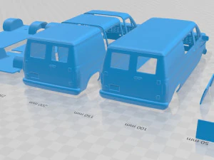 e series econoline cargo 1986 printable van 3D Print Model