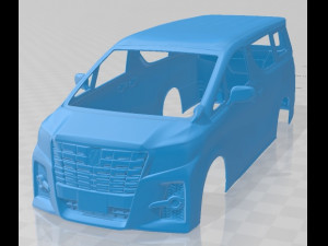 toyota alphard 2015 printable body car 3D प्रिंट मॉडल
