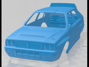 Автомобиль Lancia delta hf Integrale Martini 1992 года с кузовом для печати 3D Принт Модель