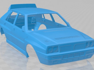 lancia delta hf integrale martini 1992 printable body car 3D 프린트 모델