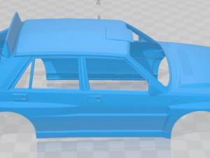 lancia delta hf integrale martini 1992 printable body car 3D 프린트 모델