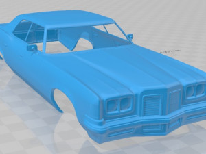 pontiac catalina 1972 printable body car 3D 프린트 모델
