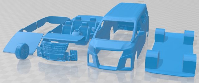 toyota alphard 2015 printable car 3D-printmodel .c4d .max .obj .3ds .fbx .stl .blend 