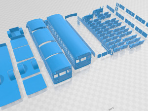 b 700 thomas conventional school bus 1984 printable 3D 打印模型