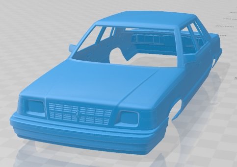 dodge aries k sedan 1988 printable body car 3D प्रिंट मॉडल .c4d .max .obj .3ds .fbx .stl .blend