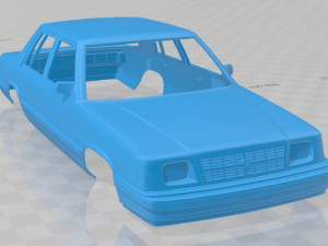 dodge aries k sedan 1988 printable body car 3D प्रिंट मॉडल