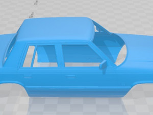 dodge aries k sedan 1988 printable body car 3D प्रिंट मॉडल