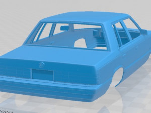 dodge aries k sedan 1988 printable body car 3D प्रिंट मॉडल