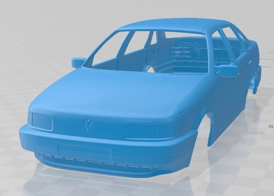 volkswagen passat b3 sedan 1988 printable body car Modelo de impresión 3D .c4d .max .obj .3ds .fbx .stl .blend