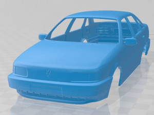 volkswagen passat b3 sedan 1988 printable body car 3D Print Model
