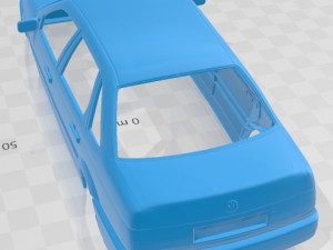 volkswagen passat b3 sedan 1988 printable body car Modelo de impresión 3D