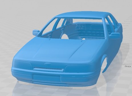 falcon 1988 printable body car 3D 打印模型 .c4d .max .obj .3ds .fbx .stl .blend 