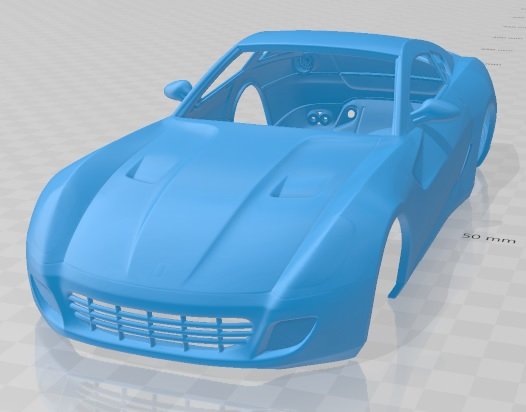 ferrari california t 2020 printable body car 3D Baskı Modeli .c4d .max .obj .3ds .fbx .stl .blend 