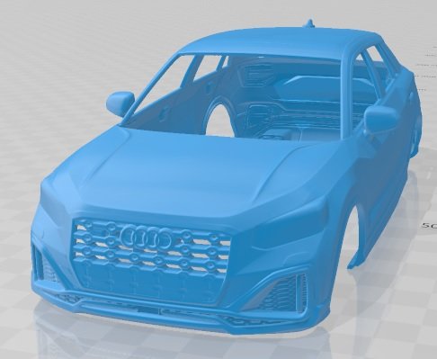 audi sq2 2020 printable body car Modèles 3D en vedette .c4d .max .obj .3ds .fbx .stl .blend 