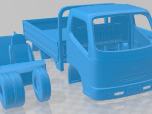 toyota toyoace flatbed 2006 printable truck 3D प्रिंट मॉडल