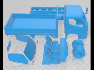 toyota toyoace flatbed 2006 printable truck 3D प्रिंट मॉडल