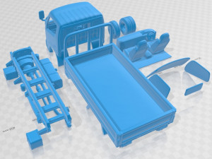 toyota toyoace flatbed 2006 printable truck 3D प्रिंट मॉडल