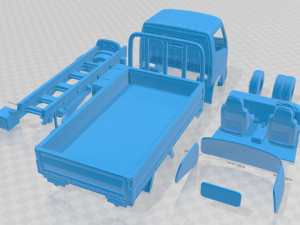 toyota toyoace flatbed 2006 printable truck 3D प्रिंट मॉडल
