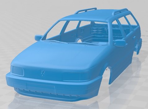 volkswagen passat b3 variant 1988 printable body car 3D Print Model .c4d .max .obj .3ds .fbx .stl .blend 