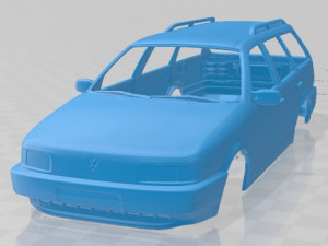 volkswagen passat b3 variant 1988 printable body car 3D Print Model