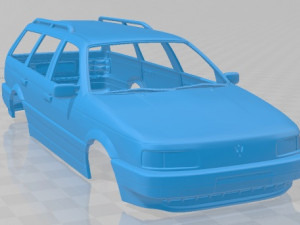 volkswagen passat b3 variant 1988 printable body car 3D Print Model