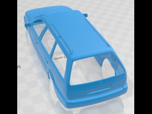 volkswagen passat b3 variant 1988 printable body car 3D Print Model