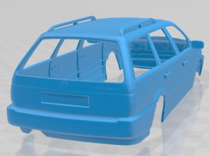 volkswagen passat b3 variant 1988 printable body car 3D Print Model