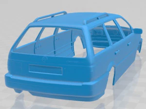 volkswagen passat b3 variant 1988 printable body car 3D Print Model