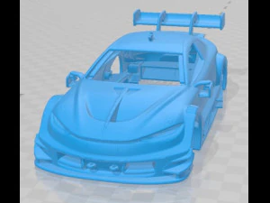 carro com carroceria imprim&iacute;vel da equipe merlin dtm Modelo de Impressão 3D