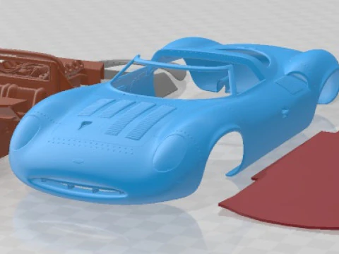 Jaguar xj13 1966 printable car 3D Print Model