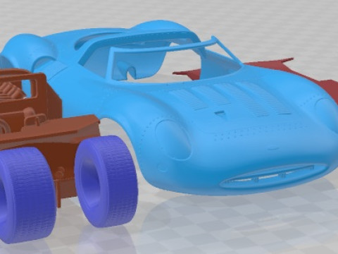 Jaguar xj13 1966 printable car Model Cetak 3D