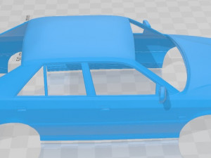 lancia dedra 1989 printable body car Modelo de Impressão 3D
