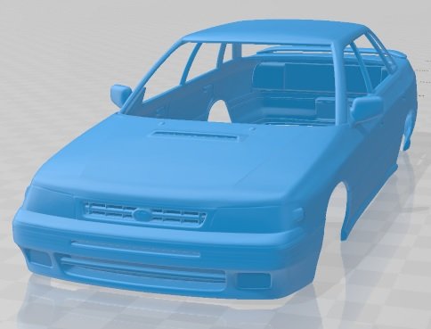 subaru legacy 1989 printable body car Model Cetak 3D .c4d .max .obj .3ds .fbx .stl .blend 