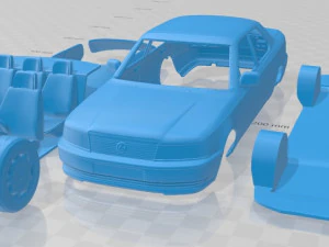 carro para imprimir lexus ls 1989 Modelo de Impressão 3D